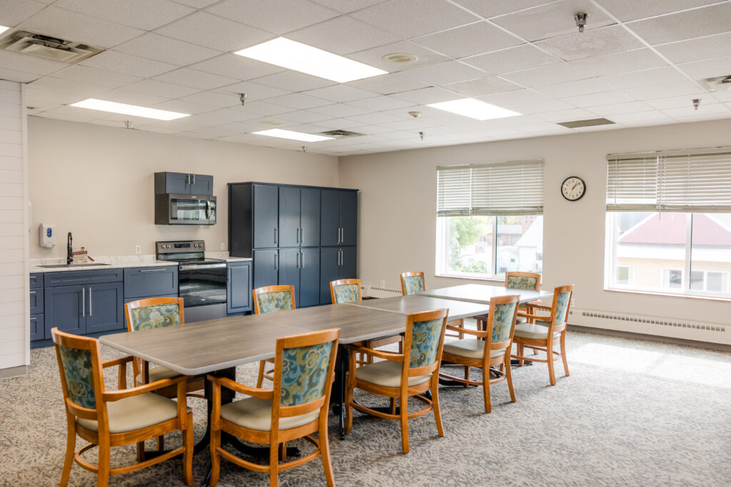 Kitchen and Dining Table | Pelican Valley Senior Living