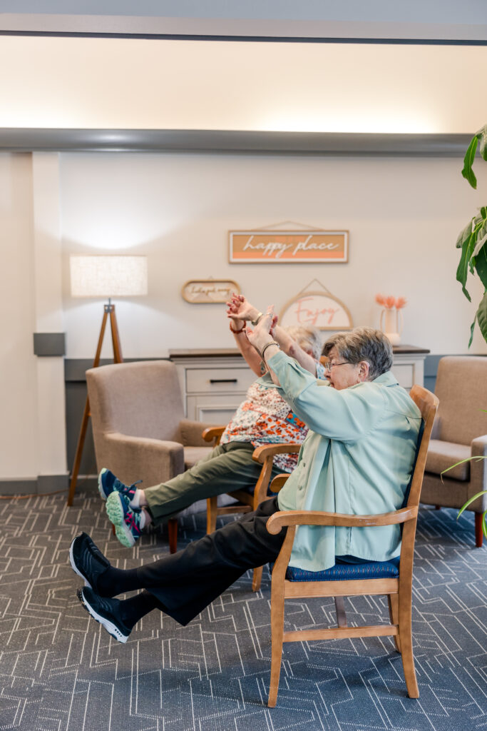 Resident Chair Exercises | Pelican Valley Senior Living