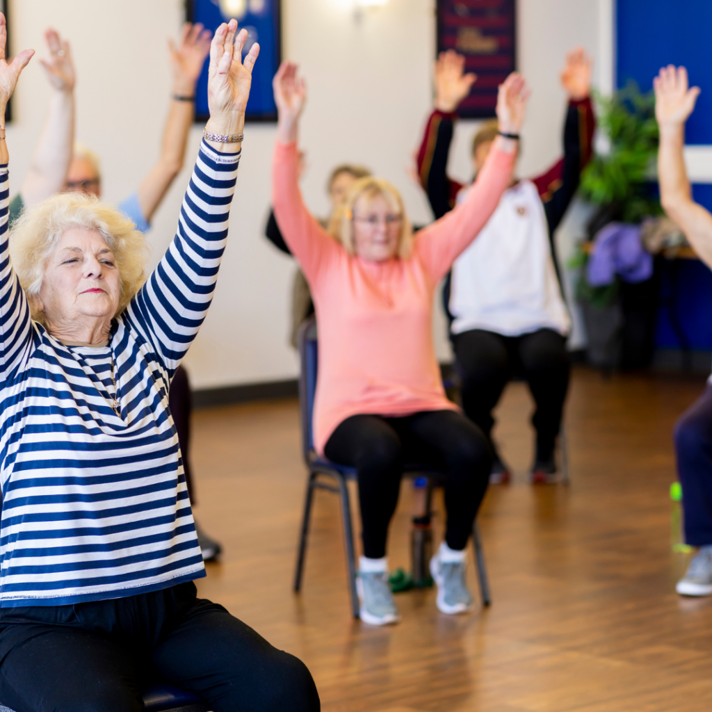 Resident Group Fitness Class | Pelican Valley Senior Living